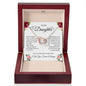 To My Daughter - Interlocking Hearts Necklace