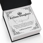 To My Badass Daughter Signature Style Name Necklace