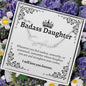 To My Badass Daughter Signature Style Name Necklace