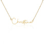 To My Badass Daughter Signature Style Name Necklace