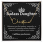 To My Badass Daughter Signature Style Name Necklace
