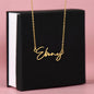 To My Badass Daughter Signature Style Name Necklace