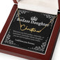 To My Badass Daughter Signature Style Name Necklace