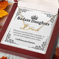 To My Badass Daughter Signature Style Name Necklace