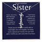 To My Amazing Sister - Vertical Name Necklace