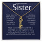 To My Amazing Sister - Vertical Name Necklace