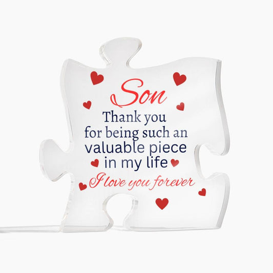 Son Acrylic Puzzle Plaque