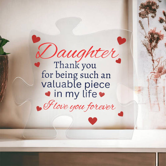 Daughter Acrylic Puzzle Plaque