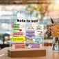 Note to Self-Acrylic Square Plaque
