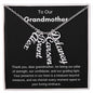 To Our Grandmother - Personalized Vertical Name Necklace