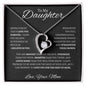 To My Daughter Love Mom - Forever Love Necklace