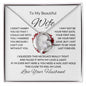 To My Beautiful Wife - Forever Love Necklace
