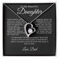 To My Daughter Love Dad- Forever Love Necklace