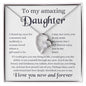 To My Amazing  Daughter - Forever Love Necklace