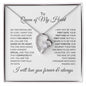 To The Queen of my Heart - Forever Heart Necklace