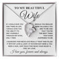 To My Beautiful Wife - Forever Love Necklace