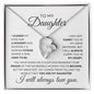 To My Daughter Forever Love Necklace