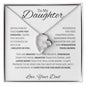 To My Daughter Love Dad - Forever Love Necklace
