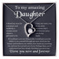 To My Amazing Daughter - Forever Love Necklace