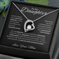 To My Daughter Love Mom - Forever Love Necklace