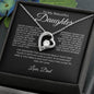 To My Daughter Love Dad- Forever Love Necklace