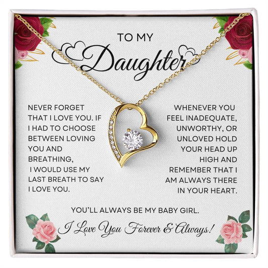 To My Daughter - Forever Love Necklace