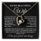 To My Beautiful Wife - Forever Love Necklace