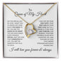 To The Queen of my Heart - Forever Heart Necklace