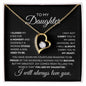 To My Daughter Forever Love Necklace