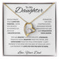 To My Daughter Love Dad - Forever Love Necklace