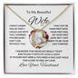To My Beautiful Wife - Forever Love Necklace