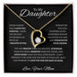 To My Daughter Love Mom - Forever Love Necklace
