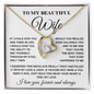 To My Beautiful Wife - Forever Love Necklace