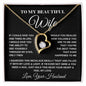 To My Beautiful Wife -Forever Love Necklace