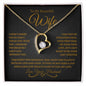 To My Beautiful Wife - Forever Love Necklace