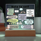 Note to Self-Acrylic Square Plaque
