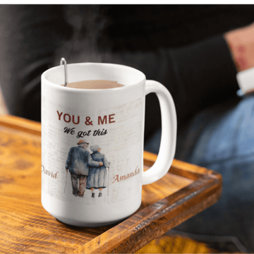 Personalized You & Me 15oz. & 11oz. Mug