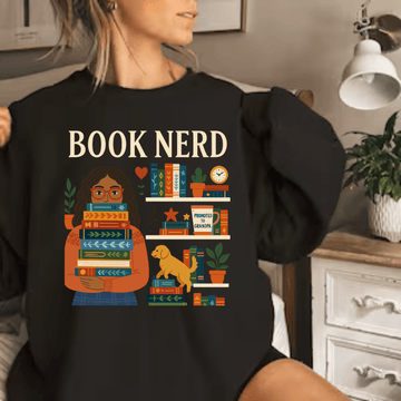 Book Nerd” Cozy Reader Collection – Apparel & Mug Gift Set for Book Lovers