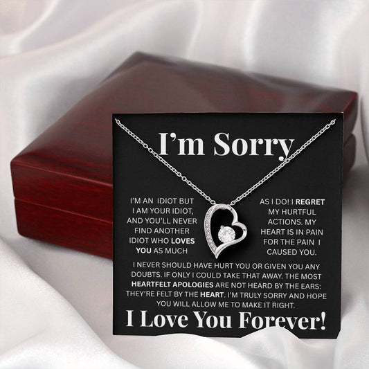 Apology Gift for Her - I'm Truly Sorry - Forever Love Necklace