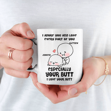 Personalized I Adore Your Butt... 15oz Mug