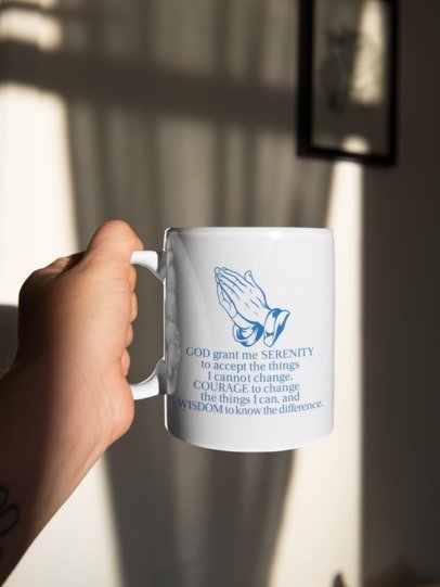 God grant me SERENITY White Mug