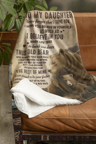The Old Bear’s Love - Blanket for Daughter from Dad