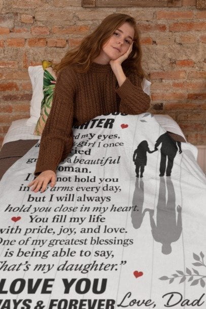 To My Daughter – A Father's Love in Every Thread Blanket