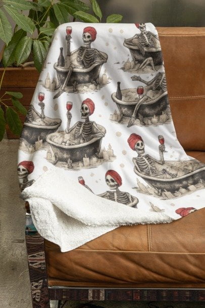 Soak & Bones: The Haunted Spa Blanket