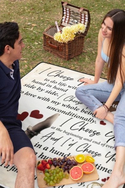 I Choose You Personalized Blanket
