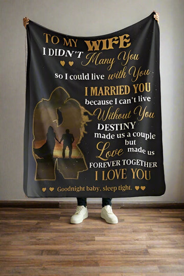 To My Wife Blanket