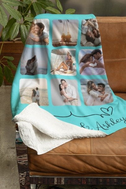 Personalized Couple's Photo Blanket