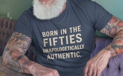 Born In the Fifties Men's T-shirt