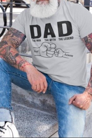 Dad The Man The Myth The Legend - Personalized T-shirt