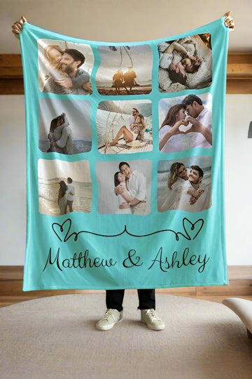 Personalized Couple's Photo Blanket